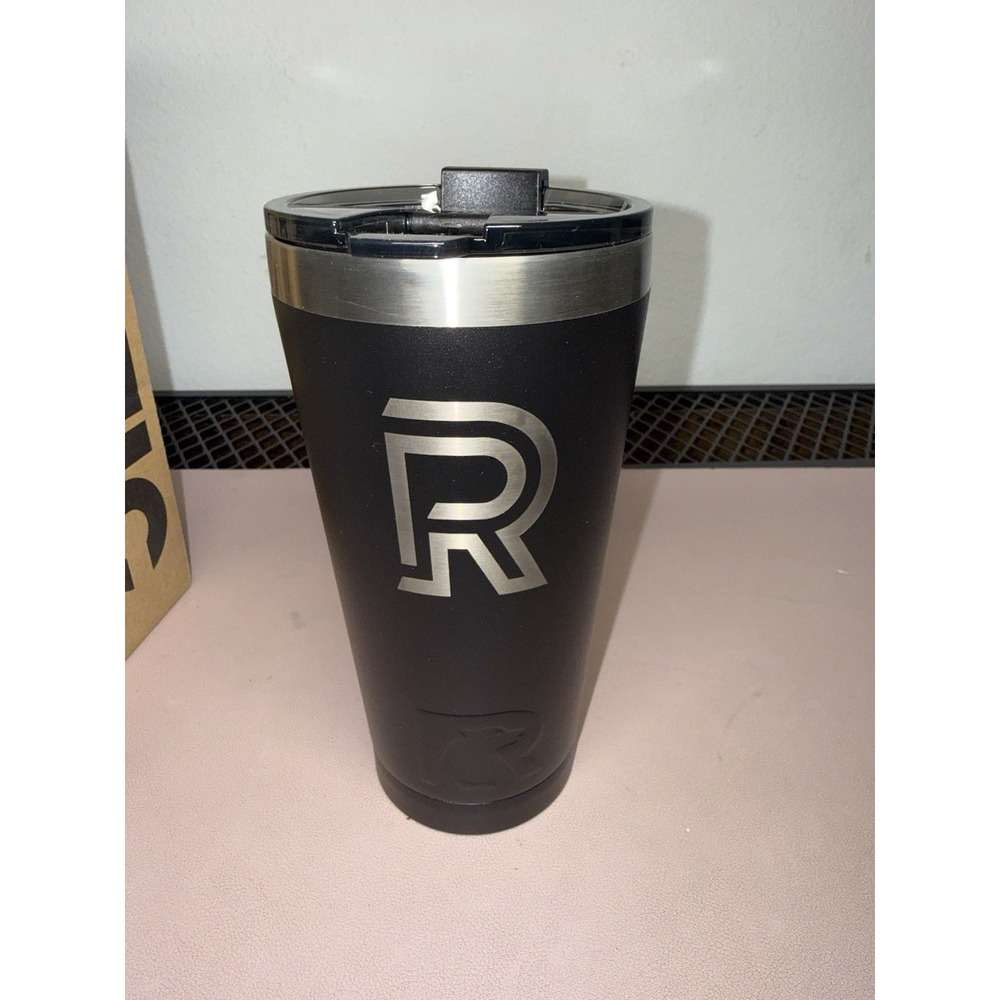 RTIC 16 oz Pint Tumbler Black Stainless‎ Steel Vacuum Insulated Cup w/ Lid